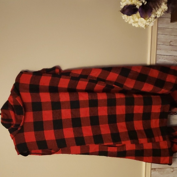 💟5/$12💟 Buffalo Plaid Waterfall Vest...#Z - Picture 3 of 4